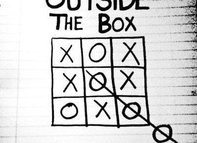 Outside the box.
