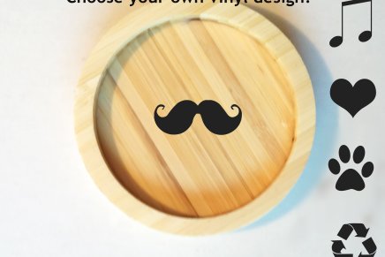 Custom Vinyl Design – Bamboo Coasters.&nbsp;Holla!