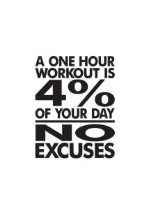 no excuses
