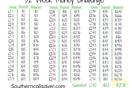 Have you tried the 52 week Money&nbsp;Challenge?